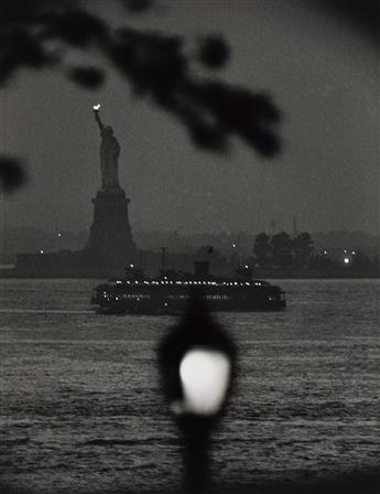 BRUCE DAVIDSON (1933- ) Statue of Liberty at Night. 1958; printed 1980s.                                                                         